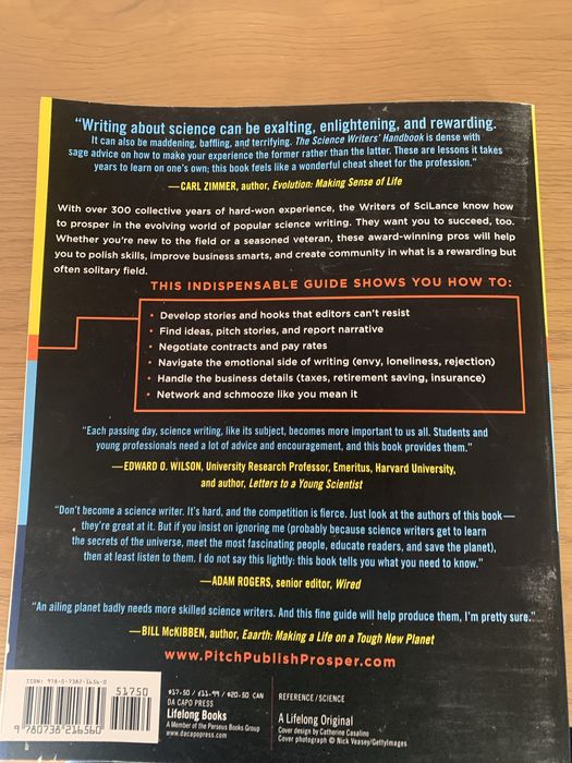 Livro “Science Writers’ Handbook”