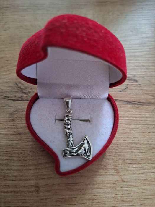 Srebrny wisiorek,boho