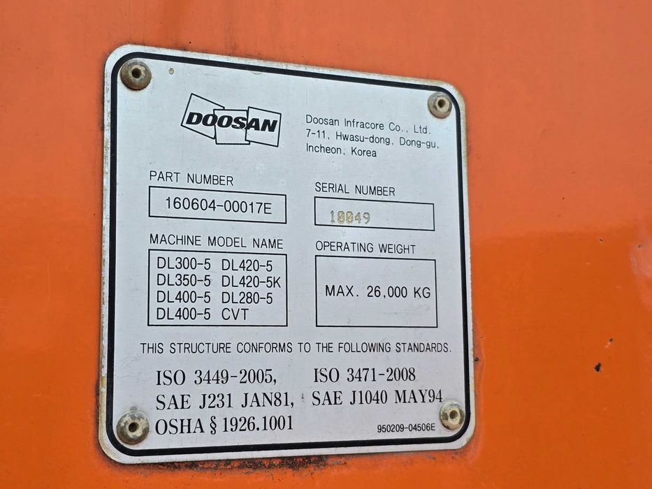 Doosan DL420-5K, 2018