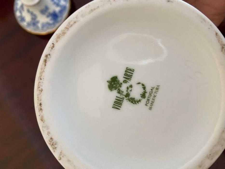 Conjunto 3 peças porcelana VIDAL ARTE