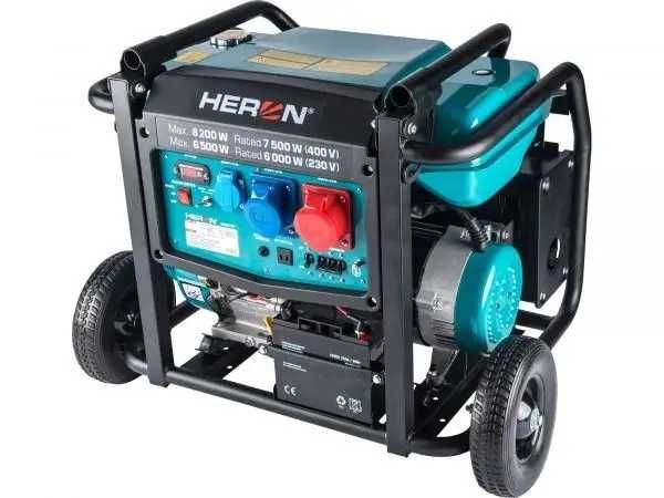 Бензиновий генератор Heron 8896147 8,2 кВ AVR три фази (Чехія)