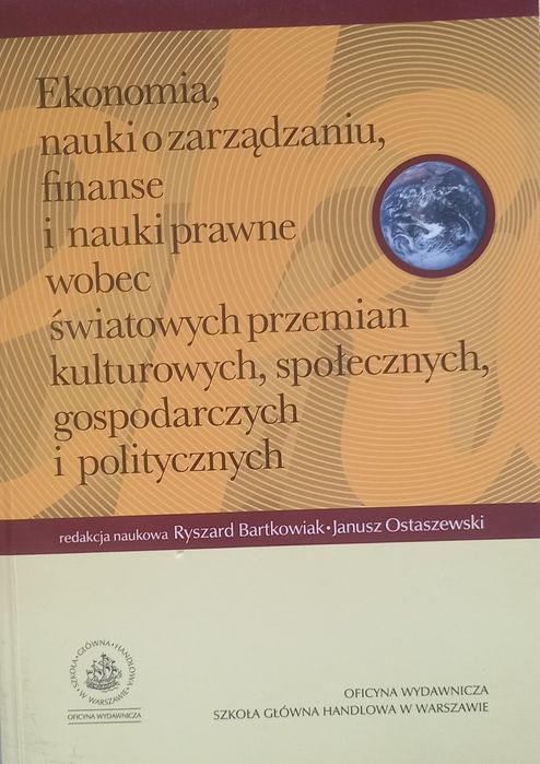Ekonomia, nauki o zarządzaniu, finanse i nauki prawne SGH - NOWA