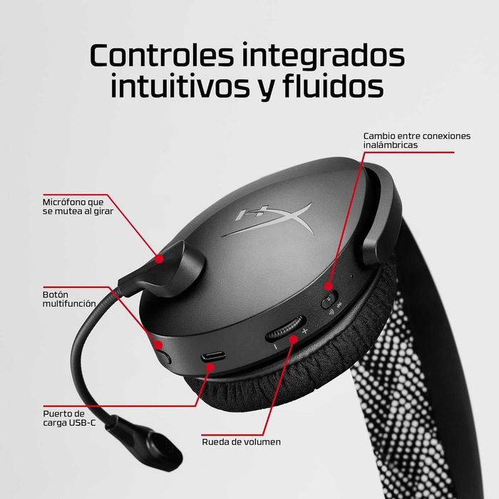 HyperX Cloud Jet Gaming Headset, sem fios, dupla conexão