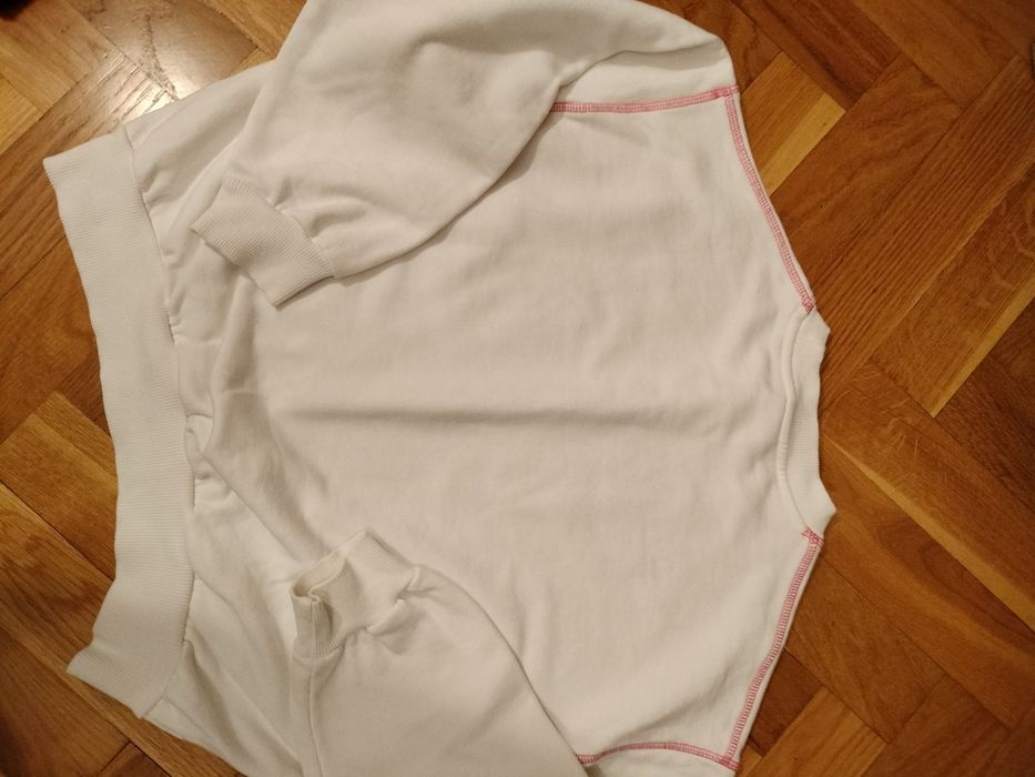 Dres Zara biało różowy 152