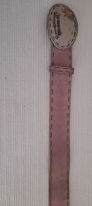 Cinto largo em pele, cor de rosa, marca Bus Urban