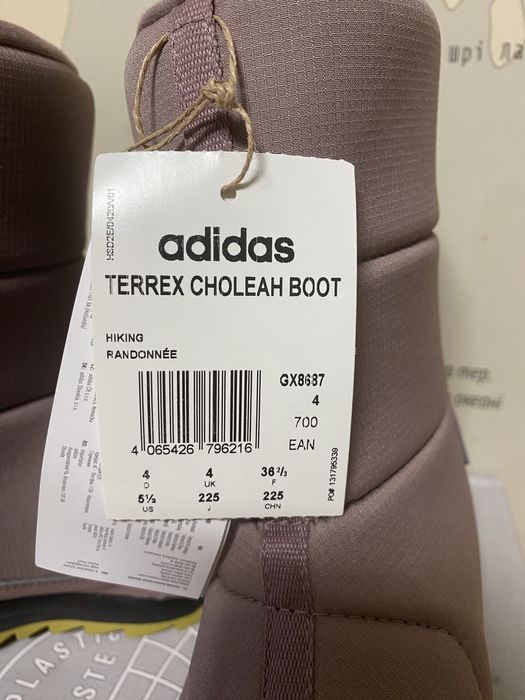 Зимові снігоходи (сапожки) Adiddas terrex cholean boot