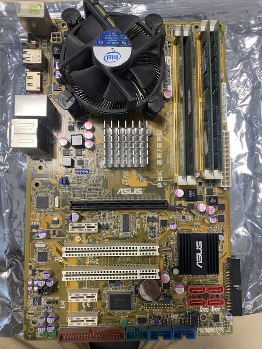 Материнская плата Asus p5k Se/epu + Cpu+ DDR