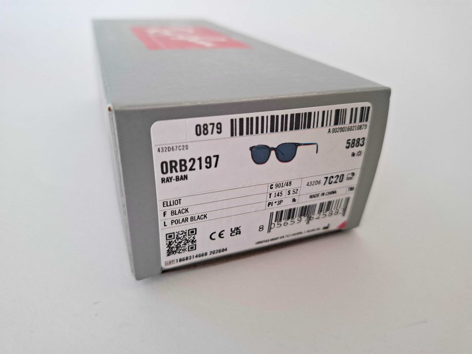 Nowe okulary Ray-Ban Elliot polarized - kupione na ray-ban.com