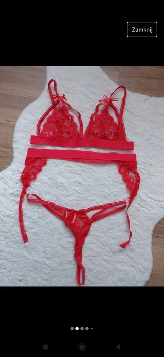 Komplet bielizny koronkowej