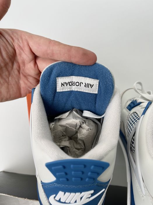 Оригинал Nike Air Jordan 4 Retro Military Blue ((FV5029 141) белие