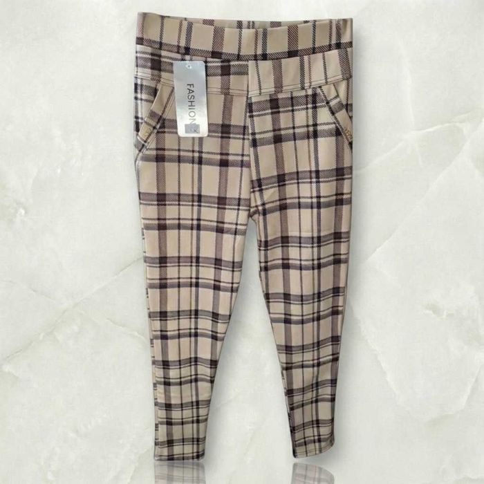 Old Money Spodnie Kratka Ocieplane Futro Zima S M