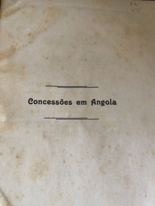 Livro sobre concessoes em Angola