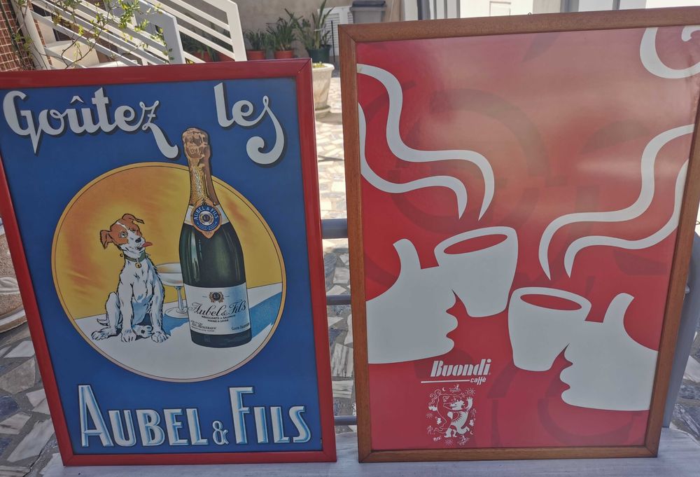 Conjunto de Quadros e Molduras para decoração de Pub