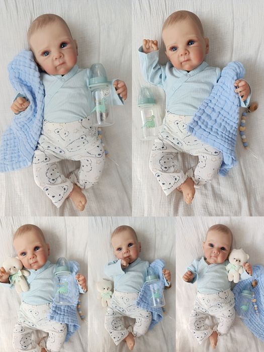 Lalka w typie reborn chłopiec miękki brzuszek lala prezent