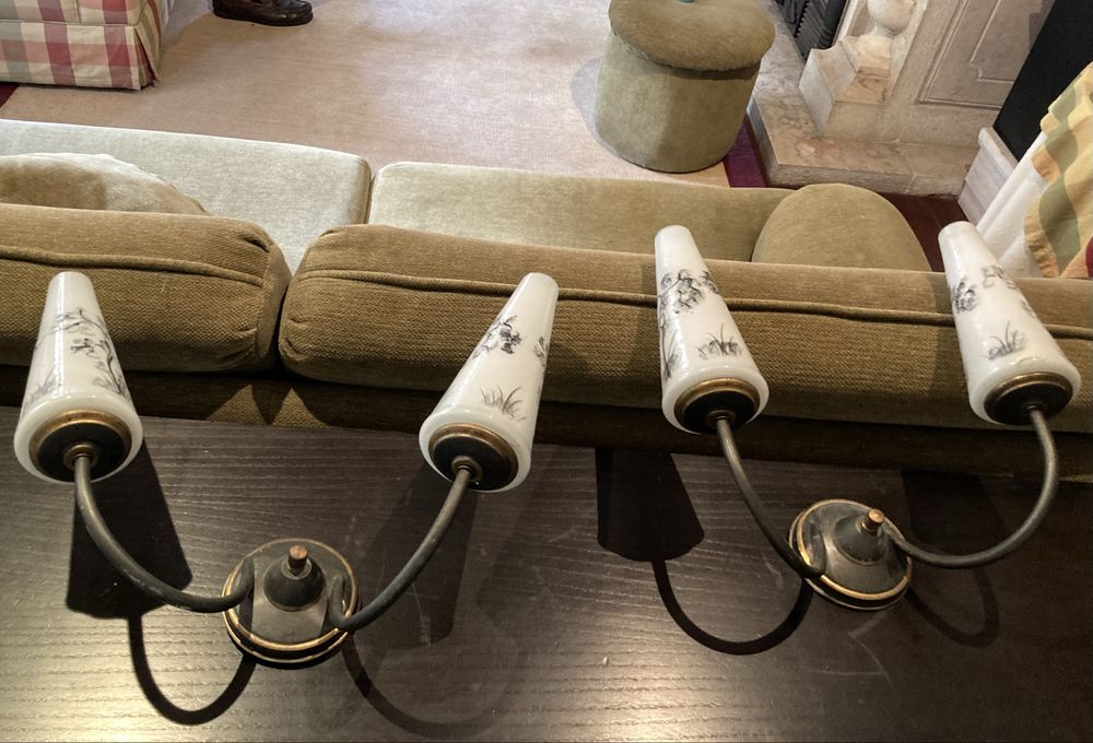 2 pares de apliques de parede,  vintage