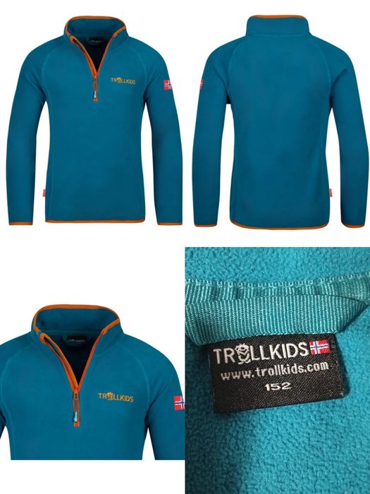 Дитяча термо кофта Trollkids Merino wool+ фліска. На 11-13 р., 152см