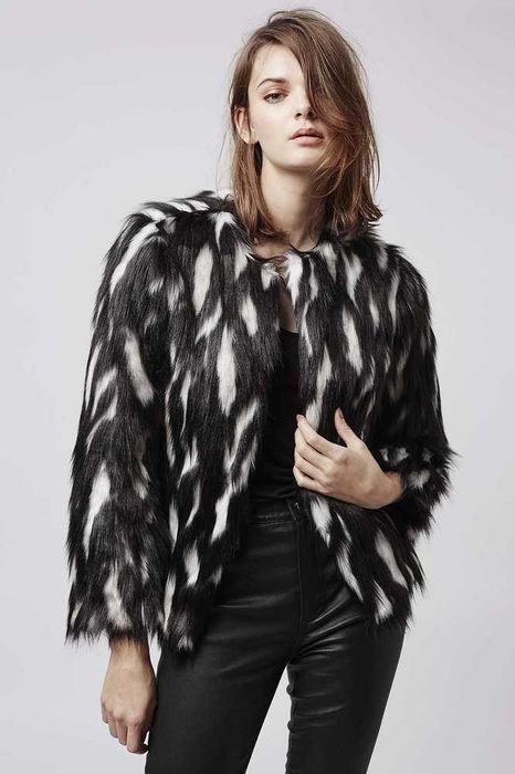 Жіночі шуба із штучного хутра Topshop