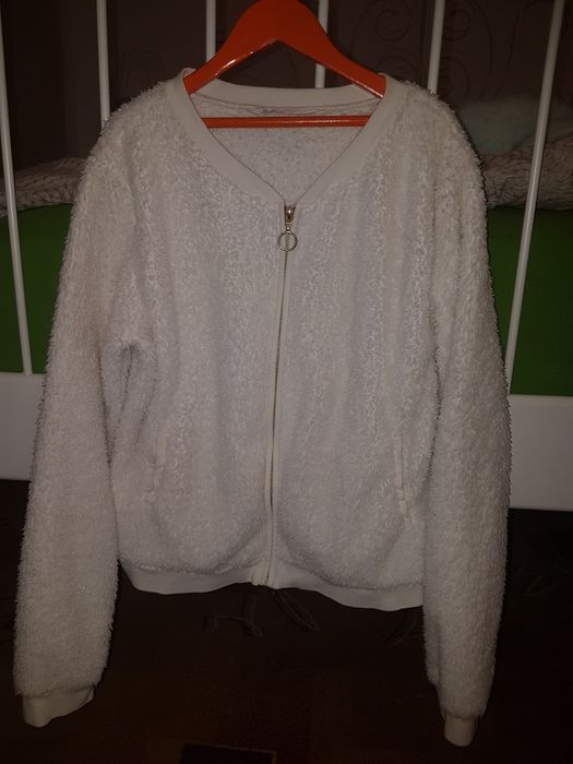 H&M Futerko bomberka białe 170  14 lat