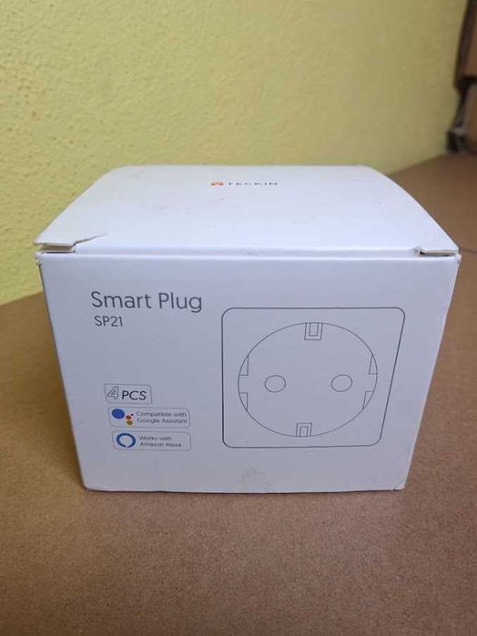 Pack 4 Tomadas Inteligentes Smart Plug Wi-Fi Teckin SP21 16A Alexa (Novo)