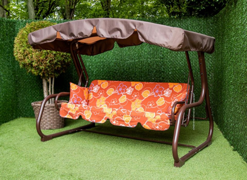 Знижка! Гойдалка Садова металева - "Інтерно" розкладна. Акційна Ціна!