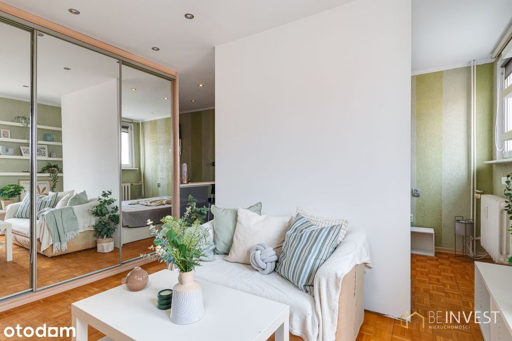 Kawalerka z balkonem i panoramicznym widokiem | 9 piętro | 2 windy