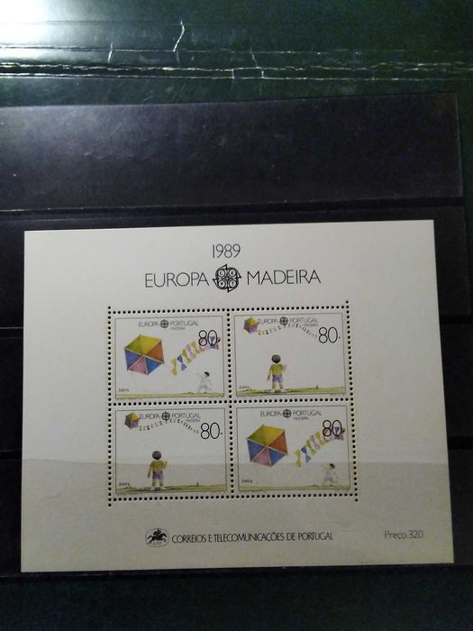 1989 Bloco Europa CEPT Madeira MNH **