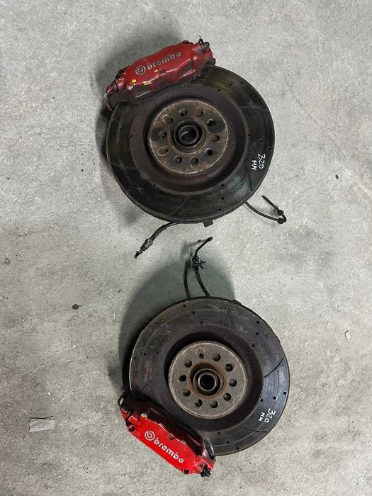 Travagem 323mm com manga eixo audi a3 8l