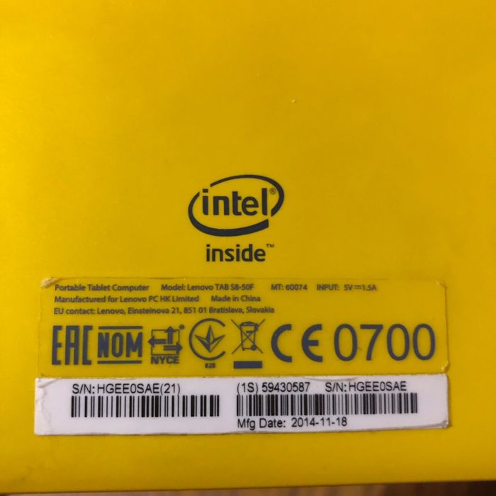 Lenovo Tab S8-50F