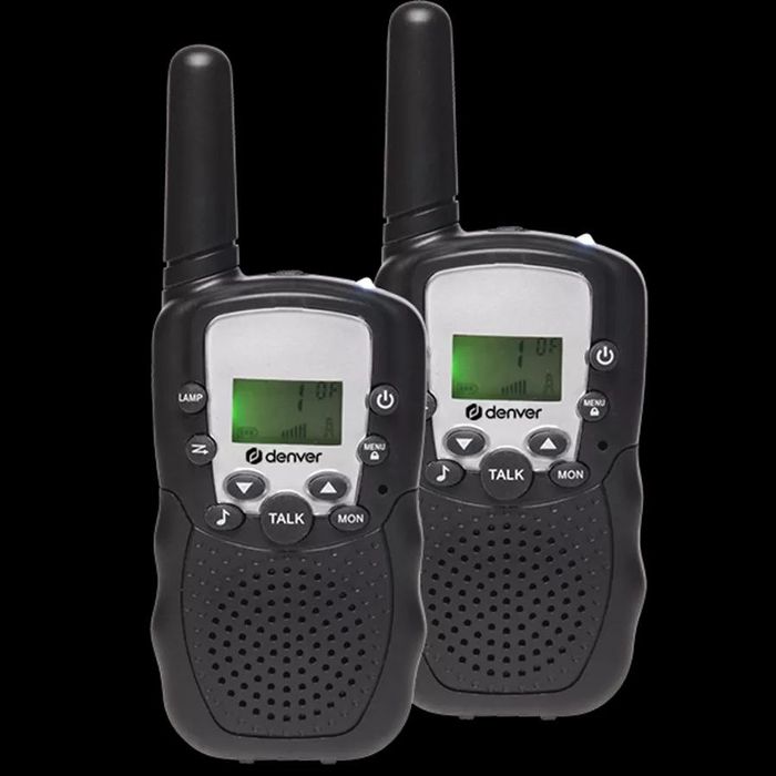 Рація Denver. Нові. Рация, 2 трубки,  8 каналов,  встроенный фонарик