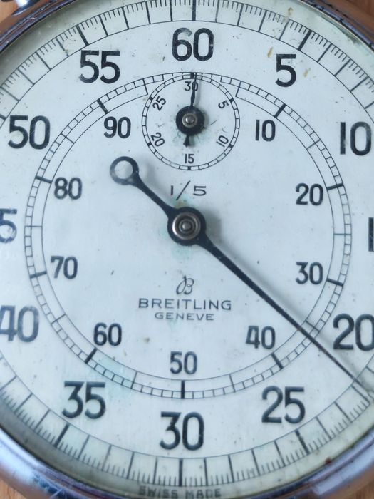 Breitling cronometro manual vintage   a funcionar