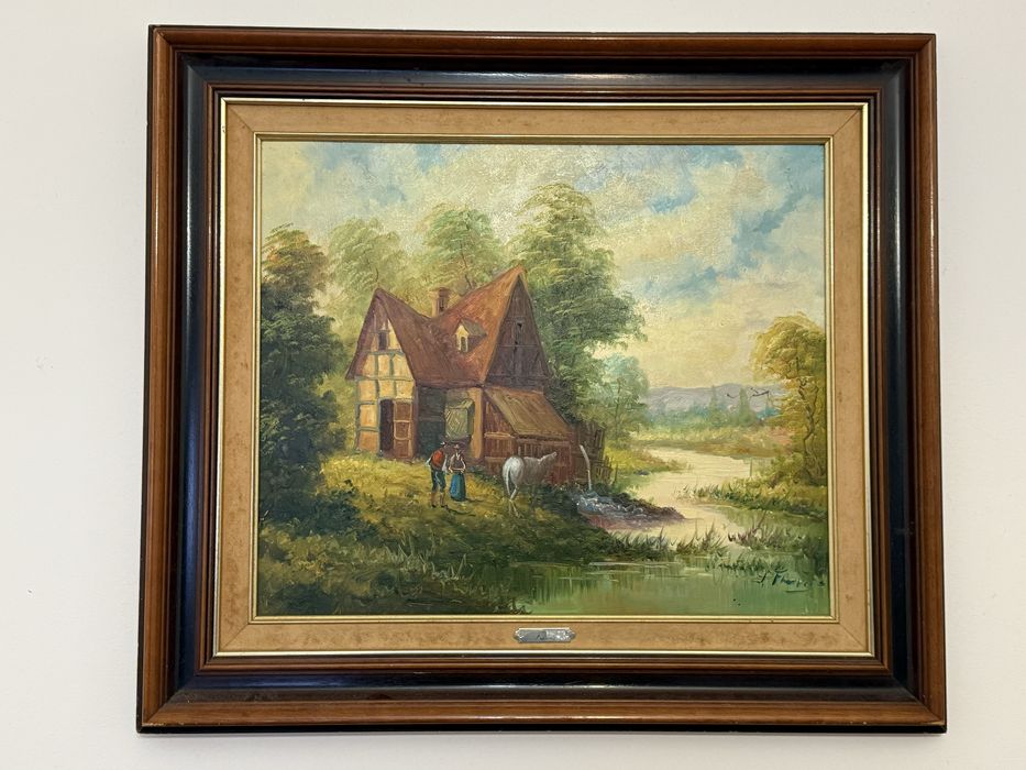 Quadro pintado a oleo
