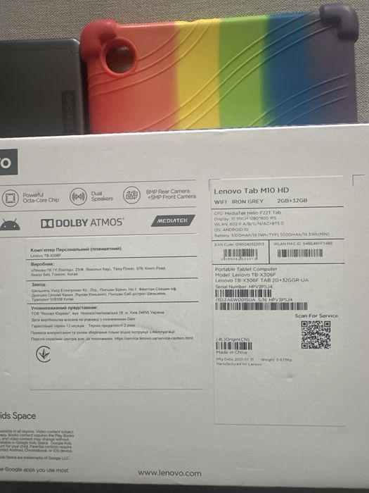 Планшет Lenovo tab m10 hd