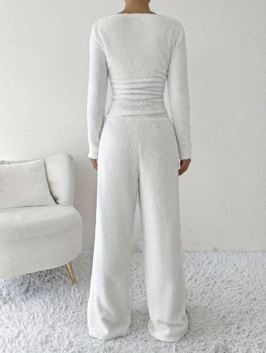 Теплий костюм для дому, домашній костюм, зимовий комплект