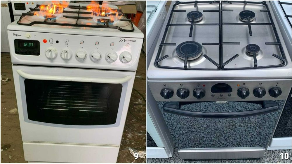 ПЛИТА Газова MASTERCOOK 60см Гриль Конвекція Газконтроль Бу ВСІ МОДЕЛІ