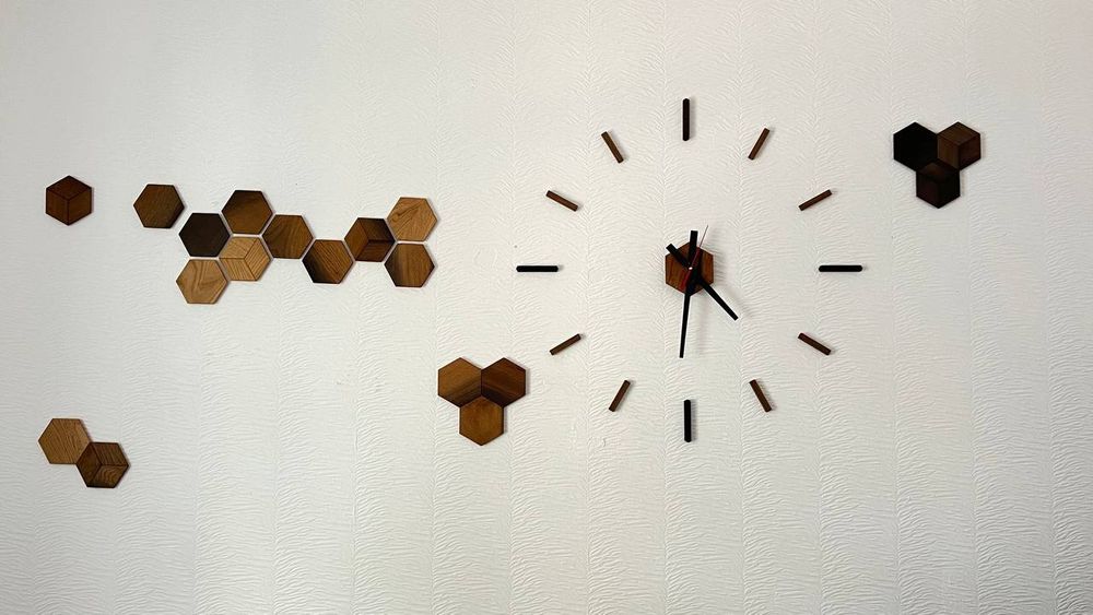 Годинник з дерева на стіну від MoorWood декор дуб ексклюзив подарунок