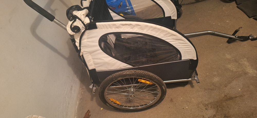 Przyczepka rowerowa 2 osobowa dla dzieci