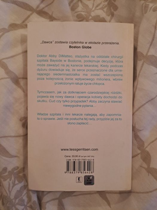 Tess Gerritsen "Dawca"
