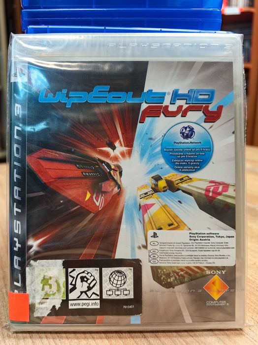 WipEout HD Fury PS3 Nowa Folia UNIKAT! SklepRetroWWA Wymiana Skup