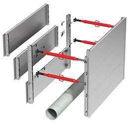 Szalunki do wykopów - Aluminiowy szalunek 3x2m Wynajem