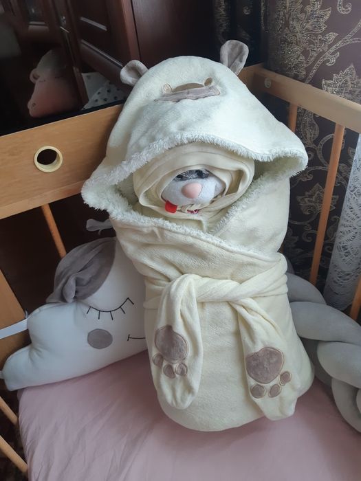 Конверт на виписку осінь-зима ведмедик