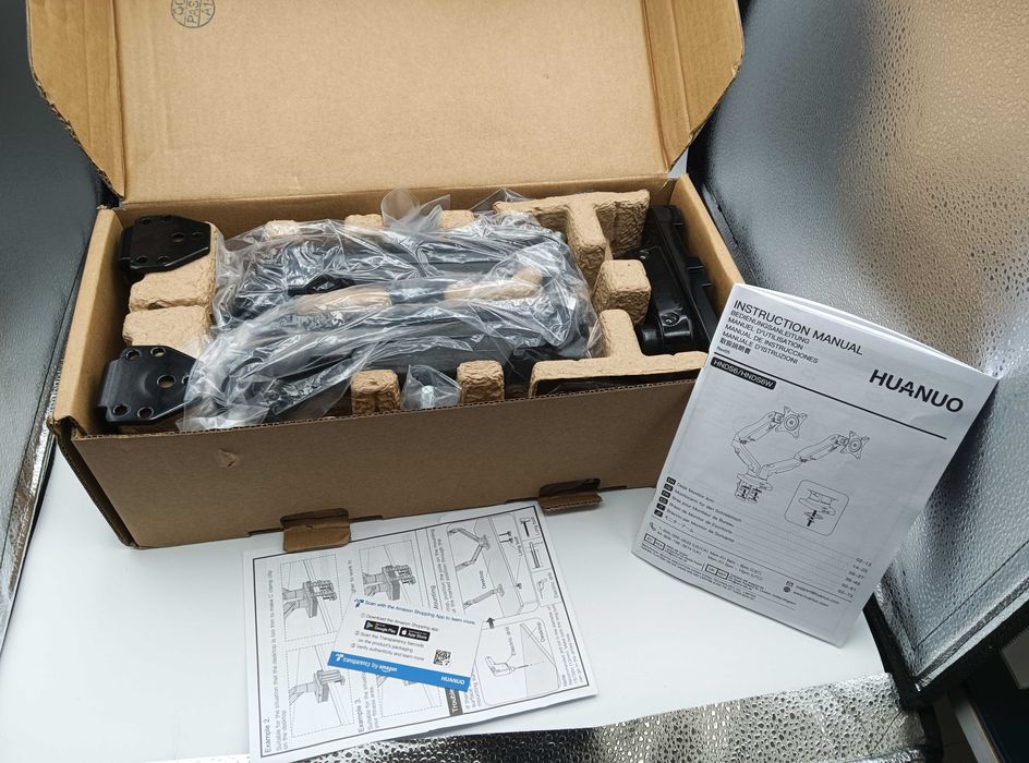 Suporte de monitor HUANUO para 2 monitores