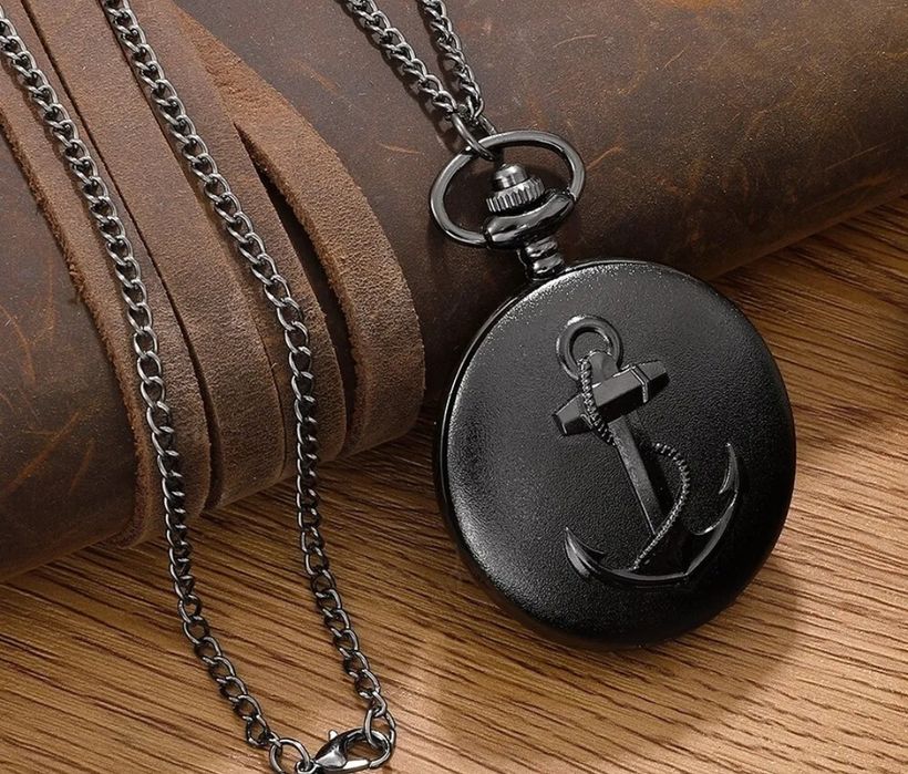 Relógio de bolso Designs Âncora  Black