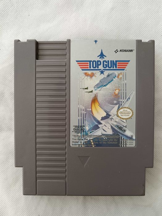 Top Gun [NES, 1988] Loose With Nintendo Cover - Authentic