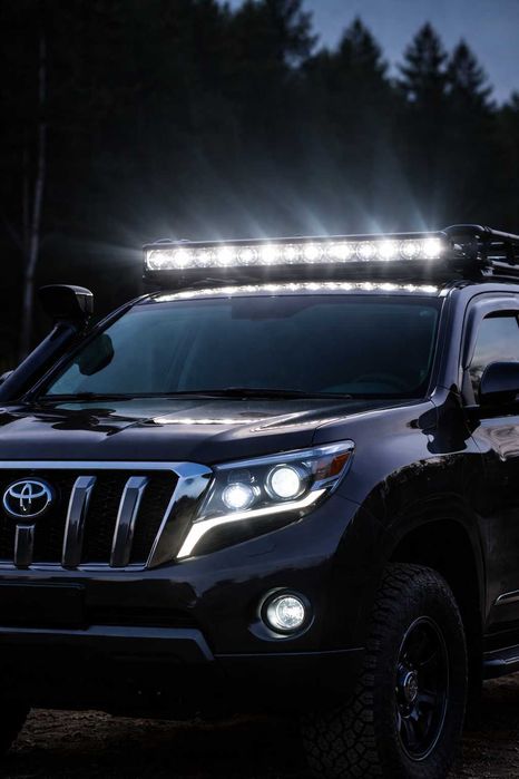 Акція Лінзована LED балка (СТГ) 12–24V | Ближнє+Дальнє | На бампер/дах