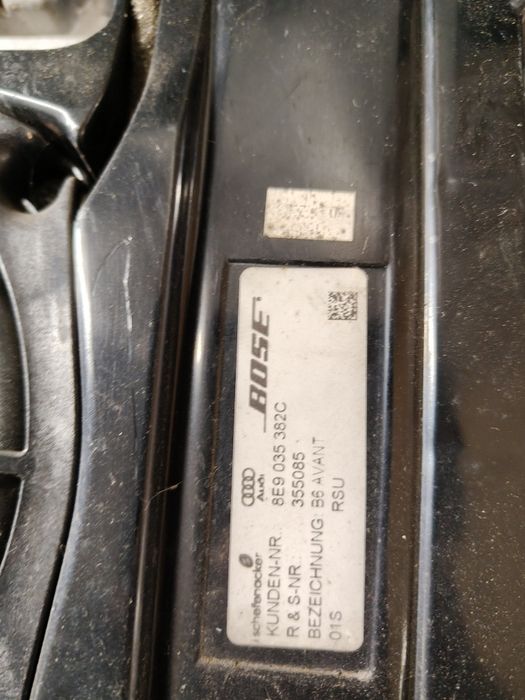 Subwoofer głośnik wzmacniacz audio audi a4 B7 b6
