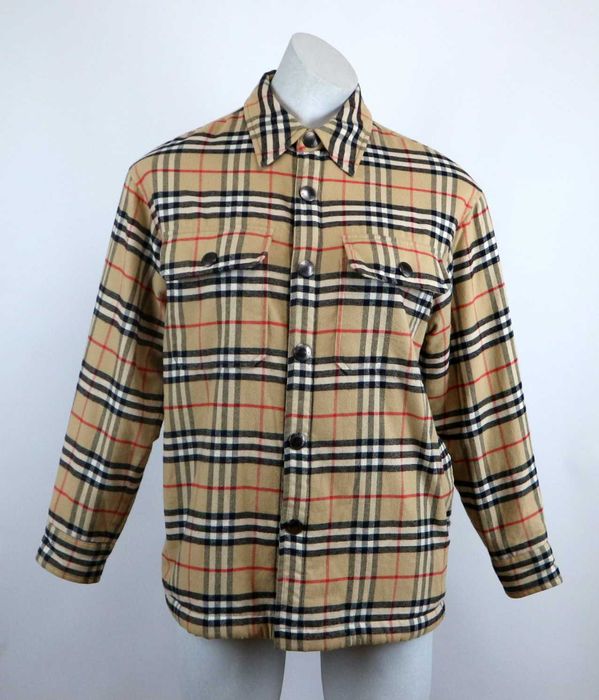 Burberry Vintage Check Shirt Jacket Beige kurtka koszulowa XS