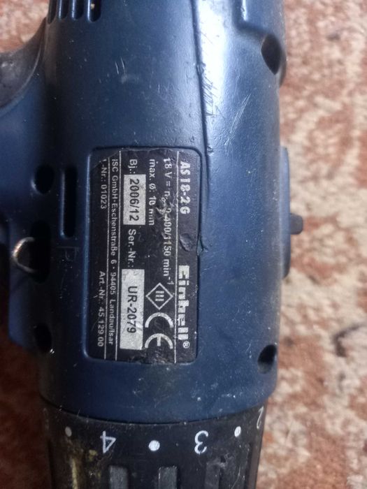 Дрель-Шуруповерт EINHELL AS 18-2 GA