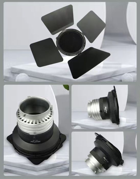 Лінза Френеля NiceFoto FD-110 з фокусуванням, шторками і сотами