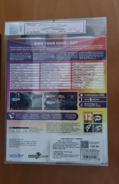 Let's Sing 2021 + 2 microfone - Nintendo Switch
