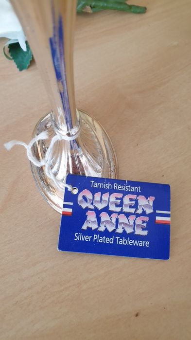 Silver plater wazonik , wazon,flakon nowy  Queen Anne .